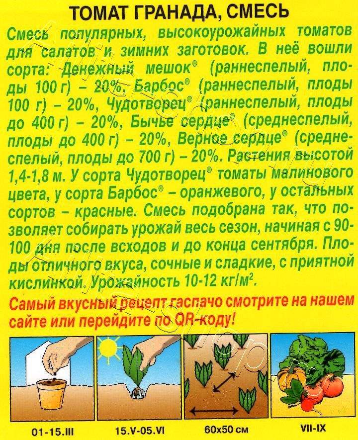 Томат Гранада, смесь 0,2г