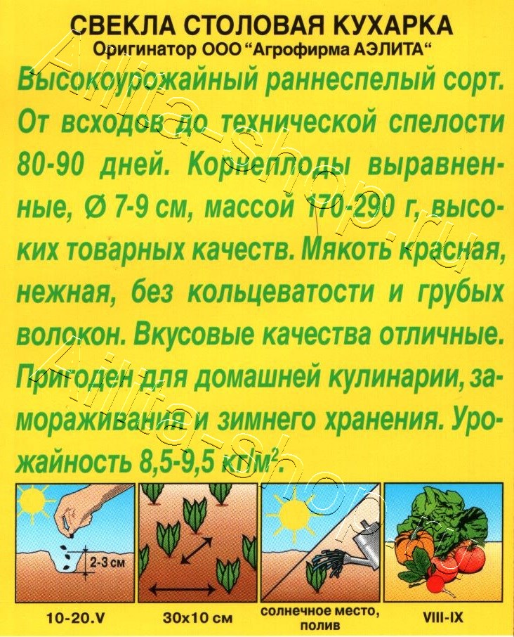 Свекла столовая Кухарка 3г