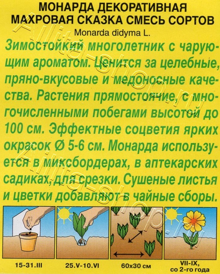 Монарда Махровая сказка 0,02г
