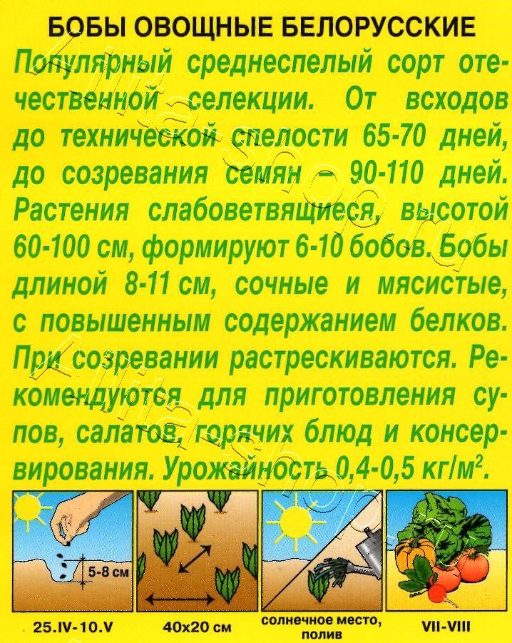 Бобы овощные Белорусские 10г