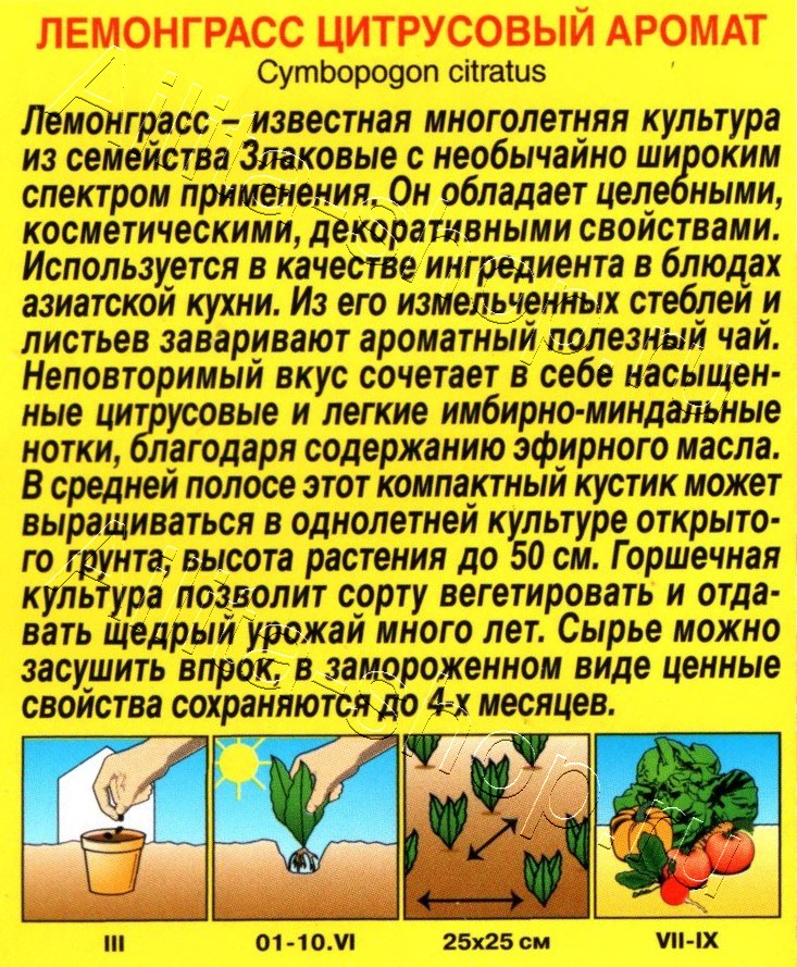 Лемонграсс Цитрусовый аромат 0,03г