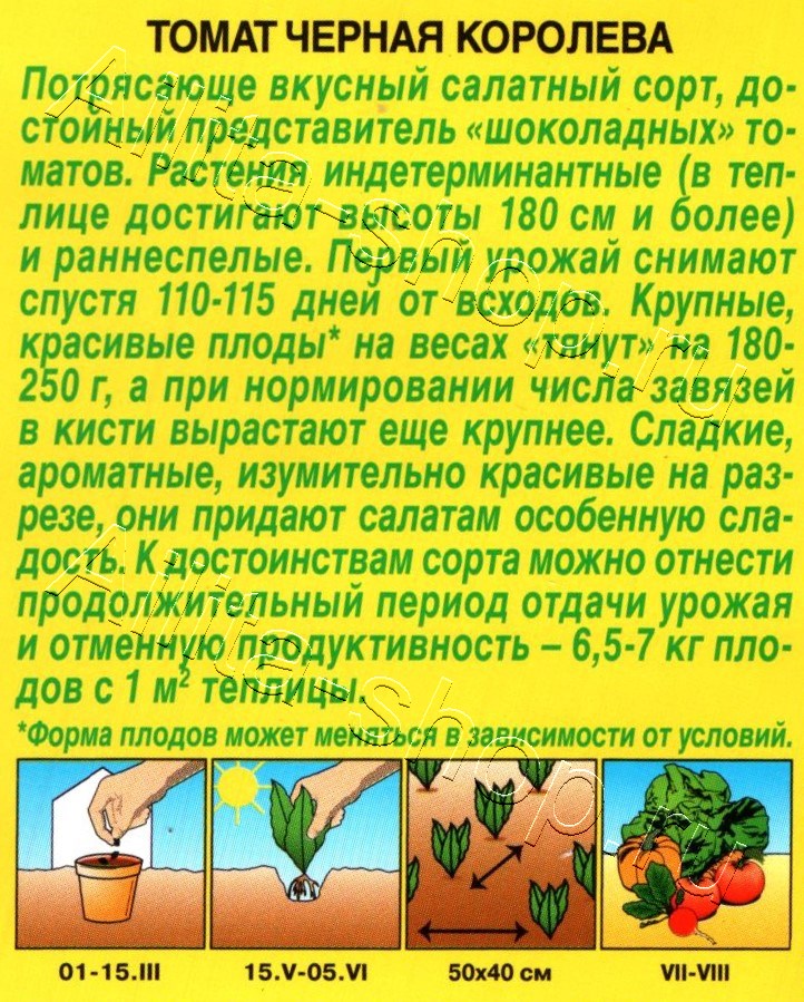 Томат Черная королева 0,2г