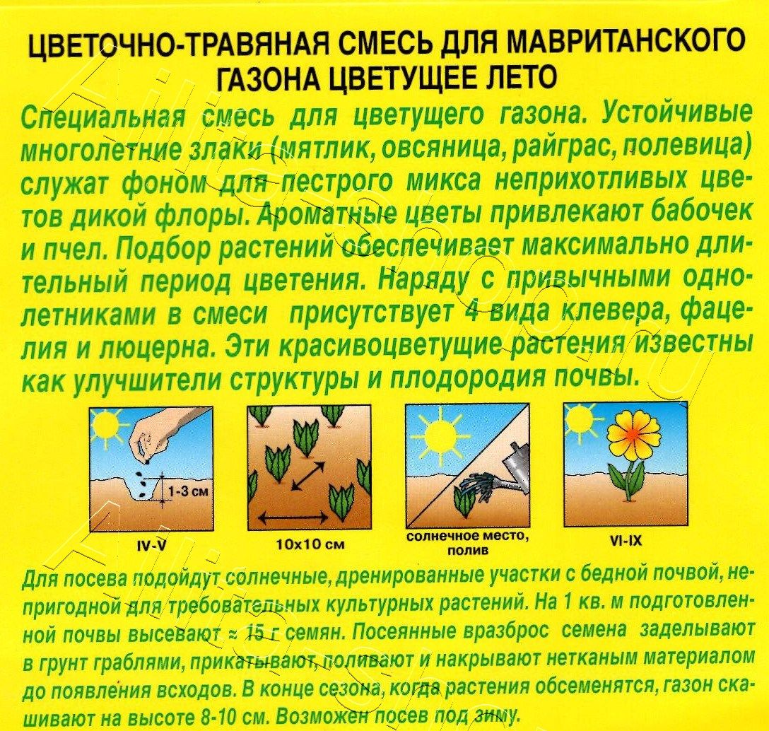 Мавританский газон Цветущее лето 30г