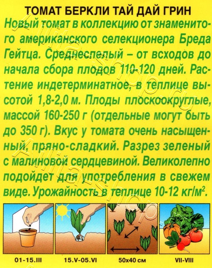 Томат Беркли тай дай грин 20шт