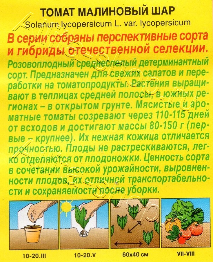 Томат Малиновый шар 20шт