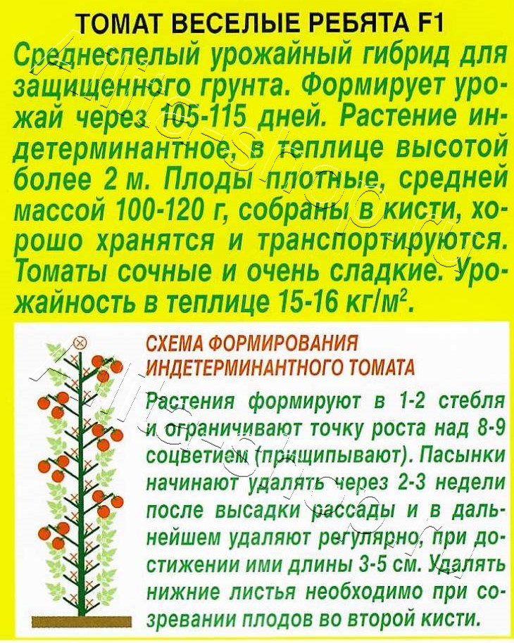 Томат Веселые ребята F1 20шт