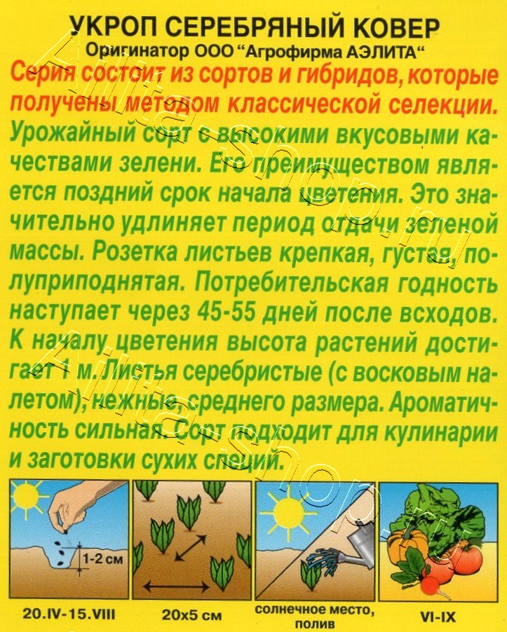 Укроп Серебряный ковер 2г