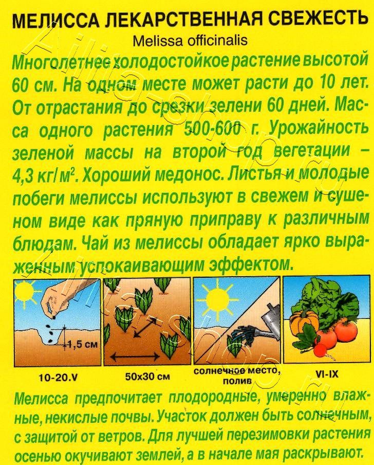 Мелисса лекарственная Свежесть 0,1г