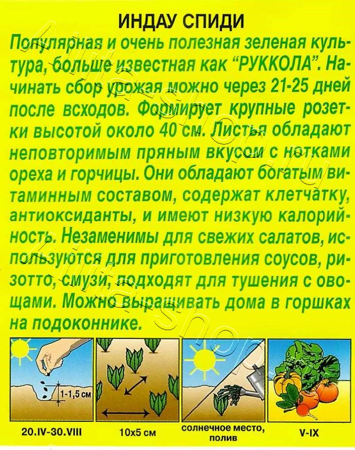 Индау (руккола) Спиди 0,3г
