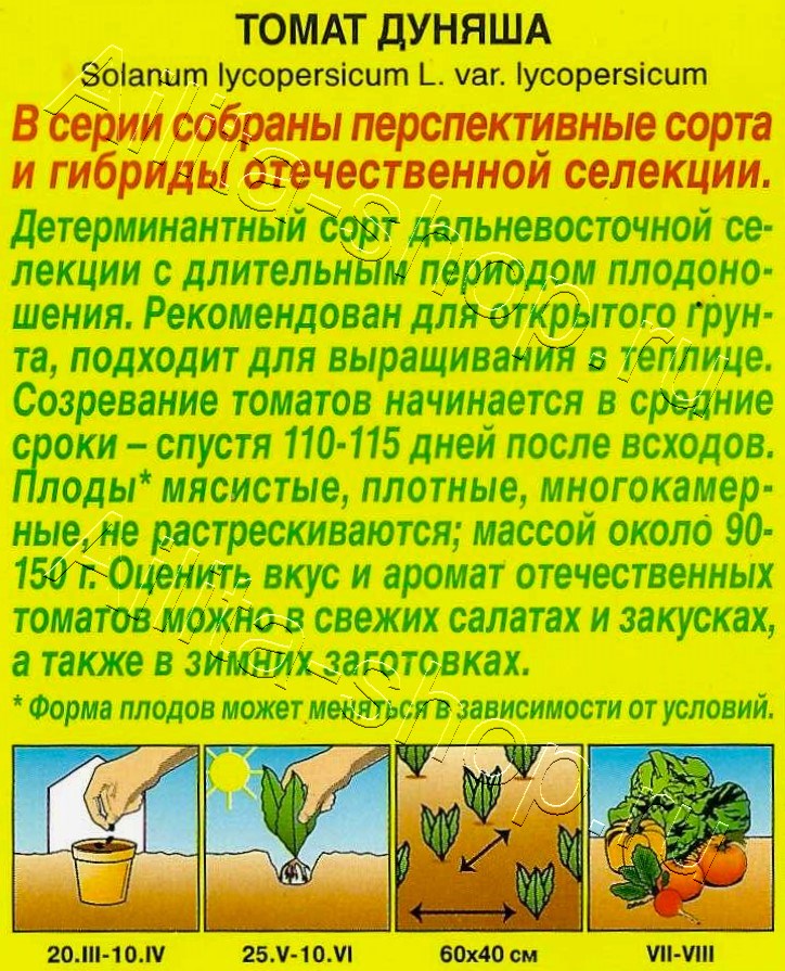 Томат Дуняша 20шт