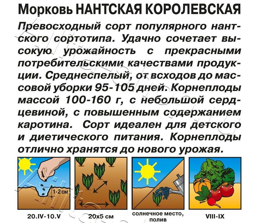 Морковь Нантская королевская 2г