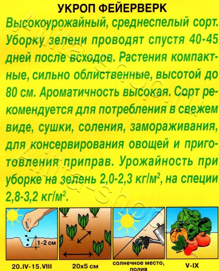 Укроп Фейерверк 3г