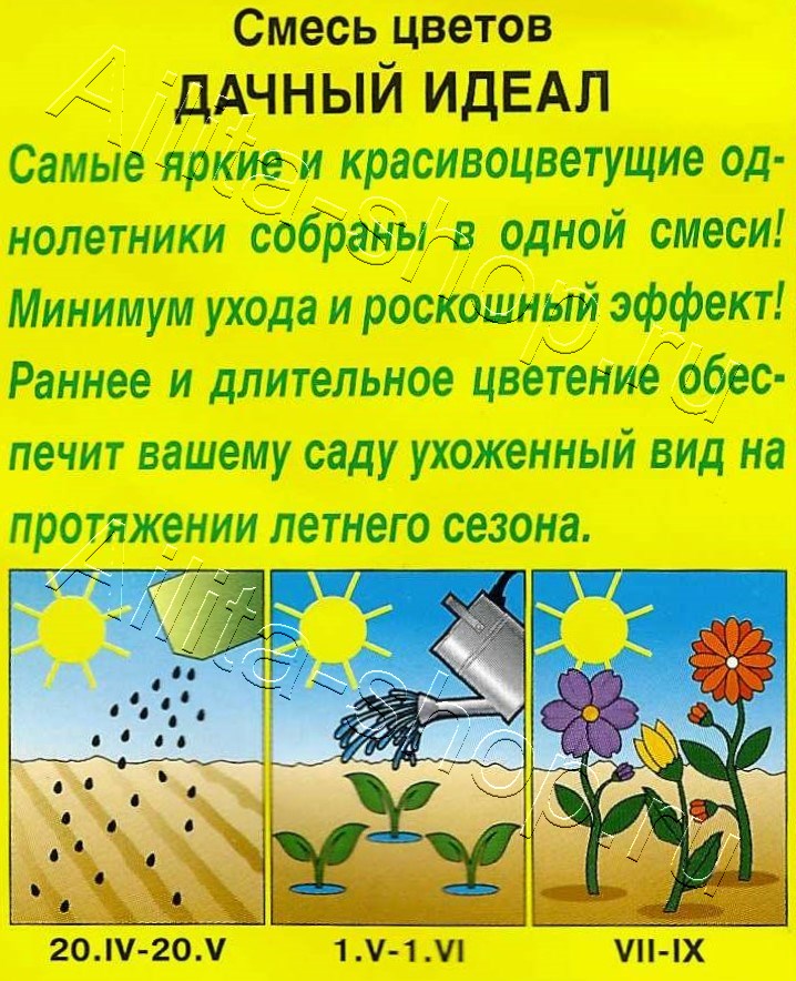 Смесь цветов Дачный идеал 2г