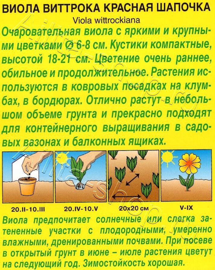 Виола Красная шапочка 0,1г