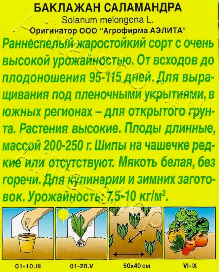 Баклажан Саламандра 0,1г