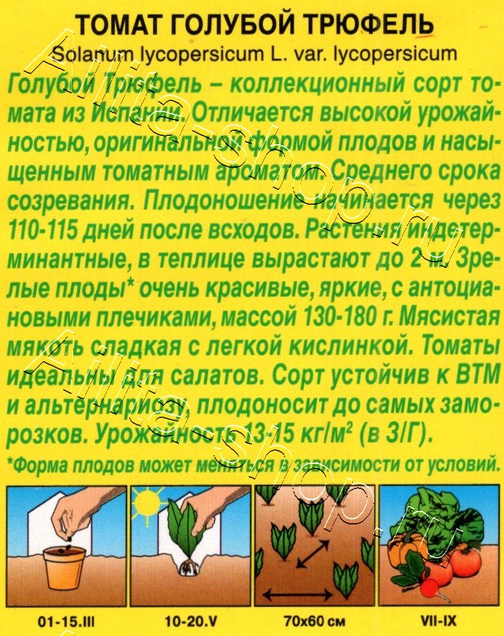 Томат Голубой трюфель 20шт