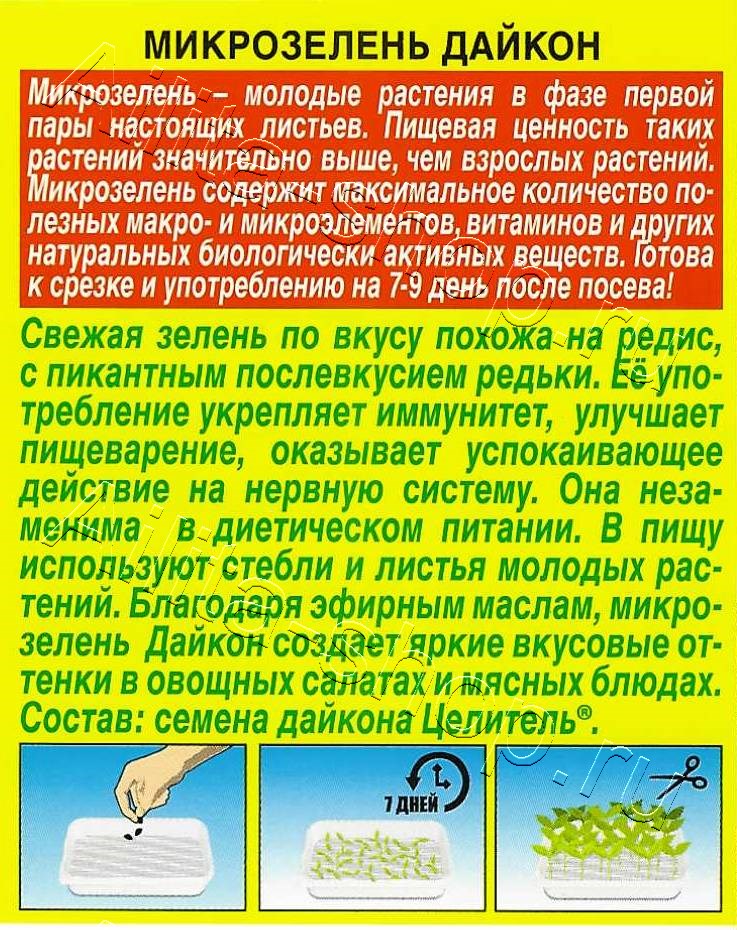 Микрозелень Дайкон 4г