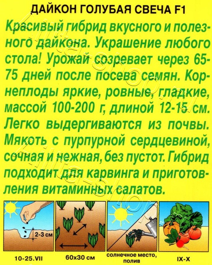 Дайкон Голубая свеча F1 10шт