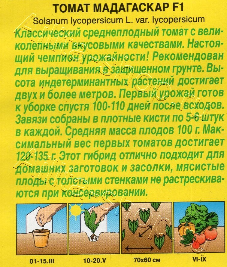 Томат Мадагаскар F1 10шт