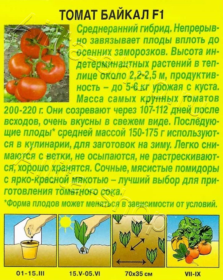 Томат Байкал F1 20шт