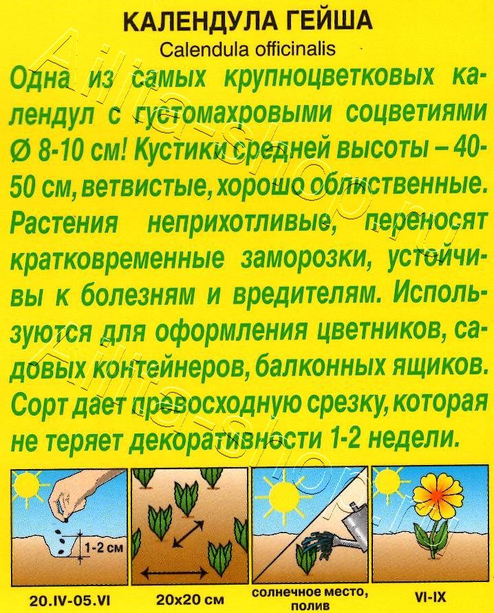 Календула Гейша махровая 0,5г