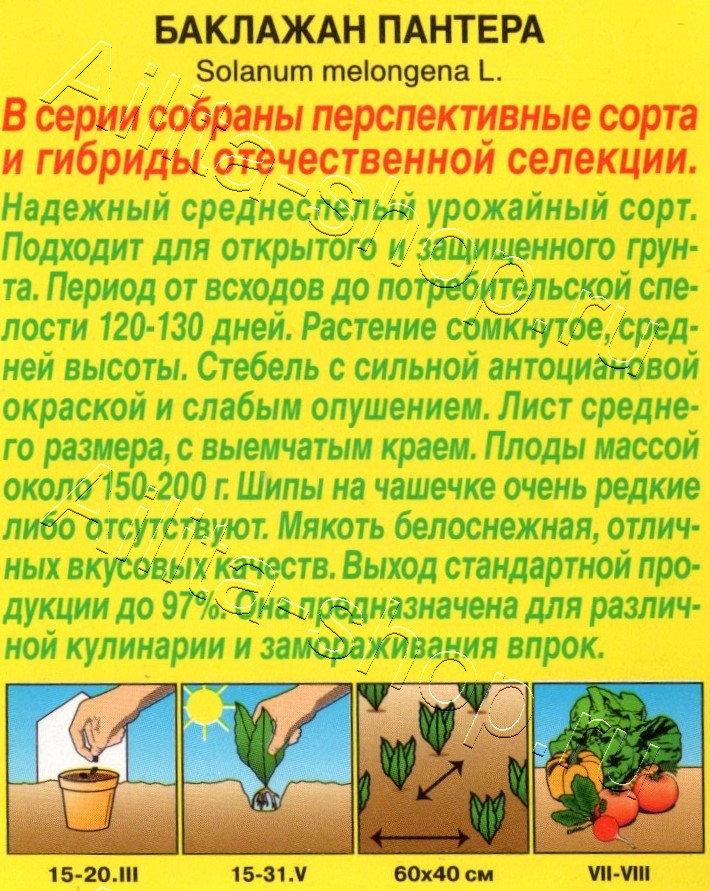 Баклажан Пантера 20шт