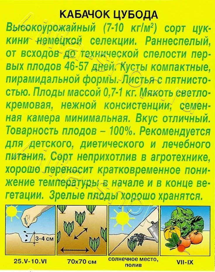 Кабачок цуккини Цубода 2г