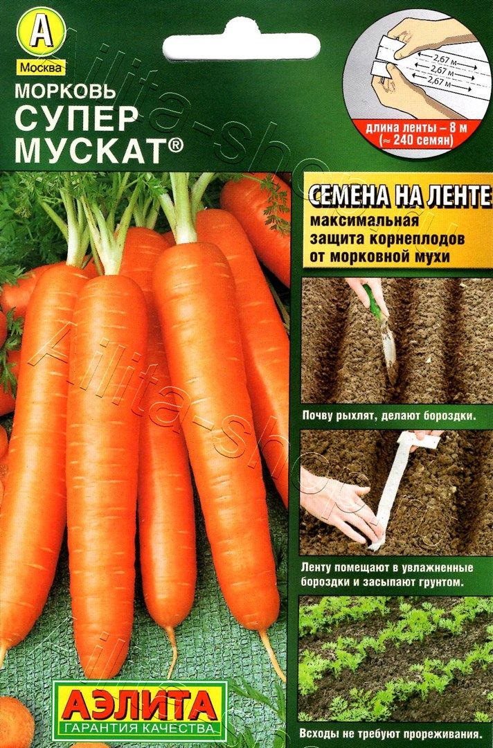 Морковь Супер мускат на ленте 8м