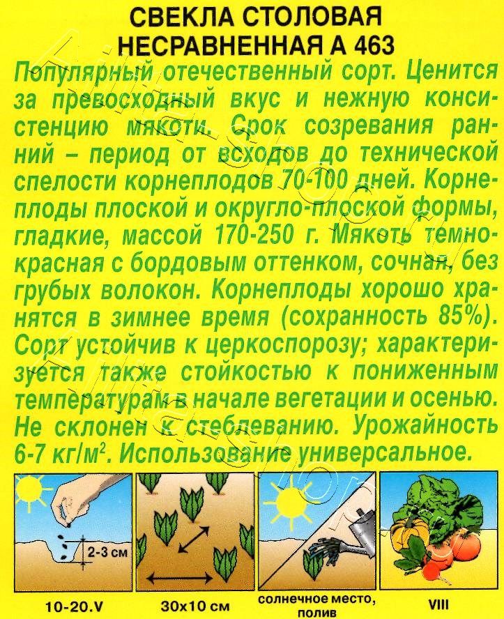 Свекла столовая Несравненная А 463 3г