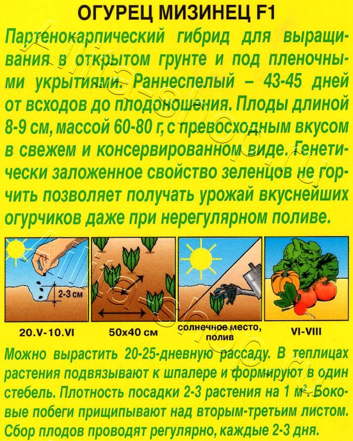 Огурец Мизинец F1 10шт