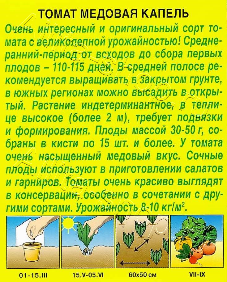 Томат Медовая капель 20шт