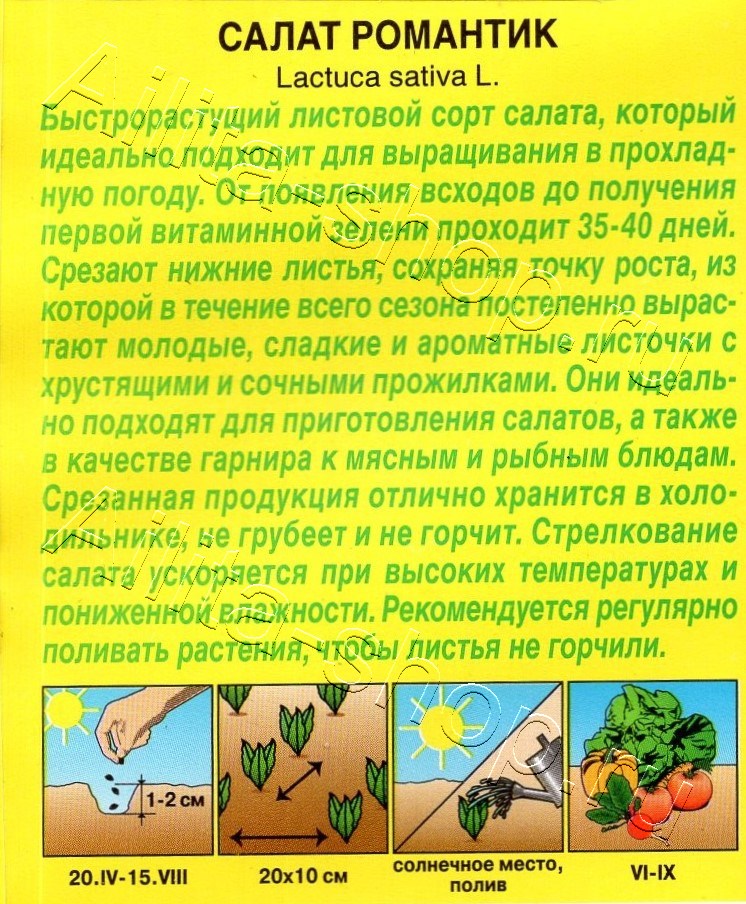 Салат Романтик 0,1г