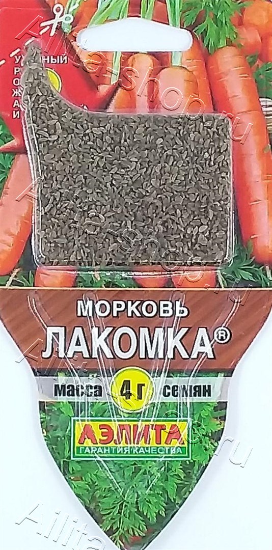 Морковь Лакомка Сеялка ПЛЮС 4г