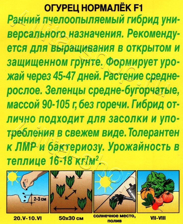 Огурец Нормалек F1 10шт