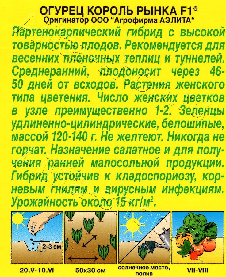 Огурец Король рынка F1 10шт