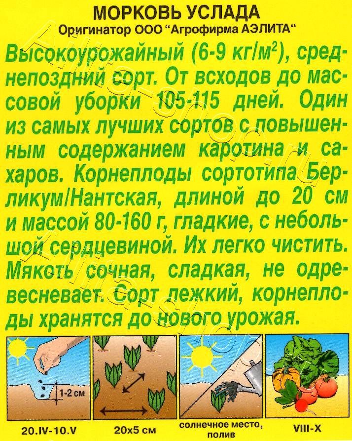 Морковь Услада 2г
