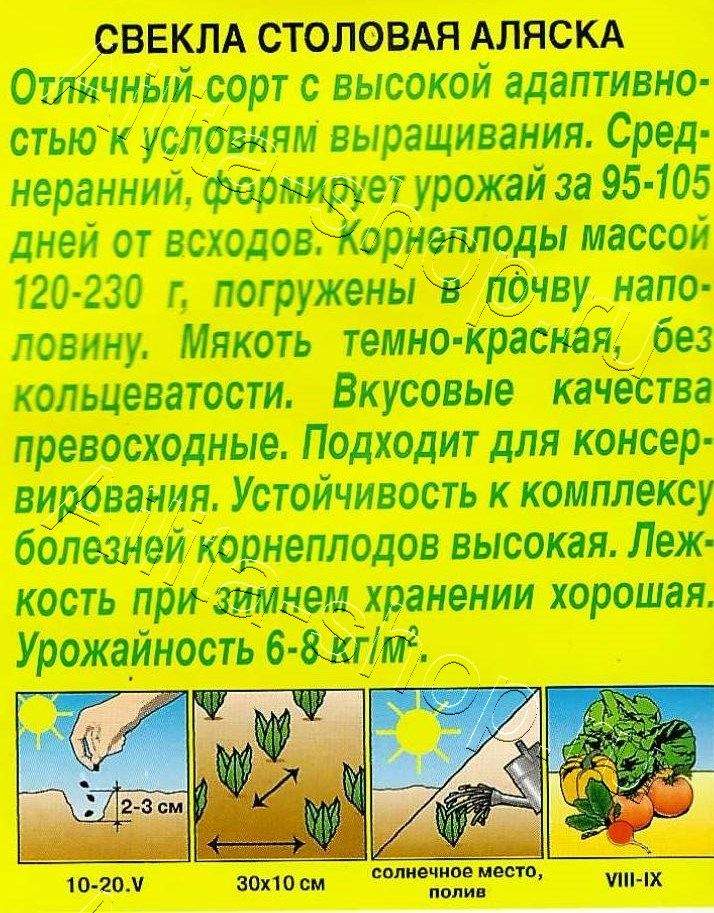 Свекла столовая Аляска 3г