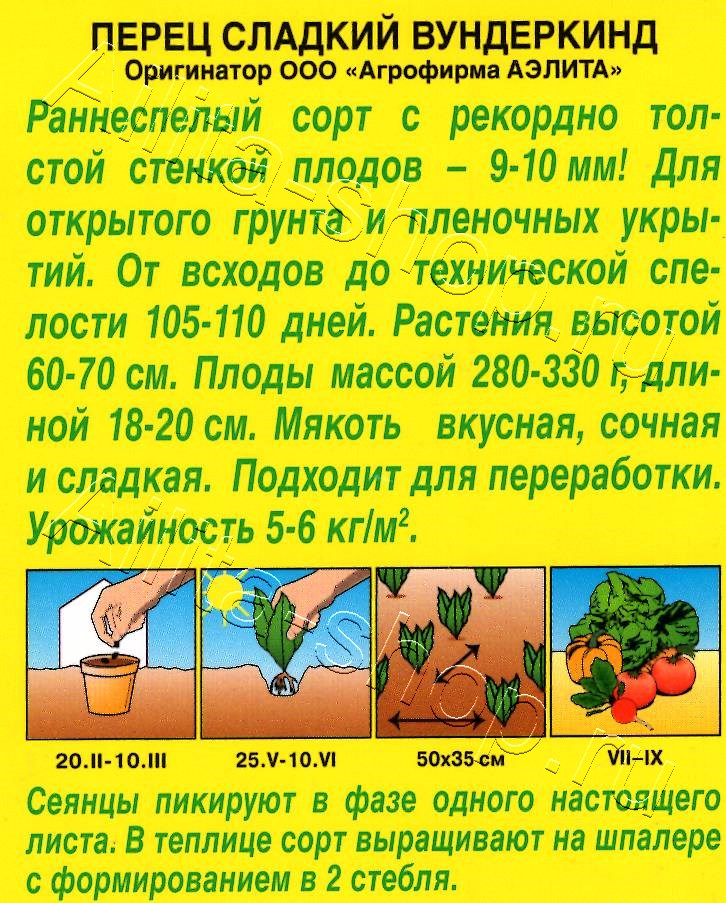 Перец сладкий Вундеркинд 20шт