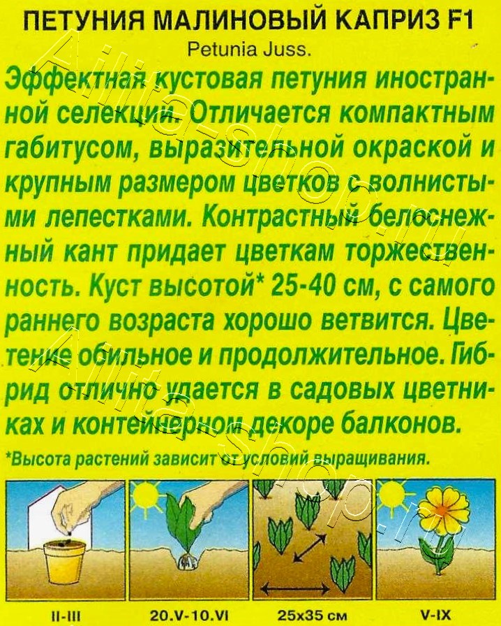 Петуния Малиновый каприз F1 крупноцветковая 7шт