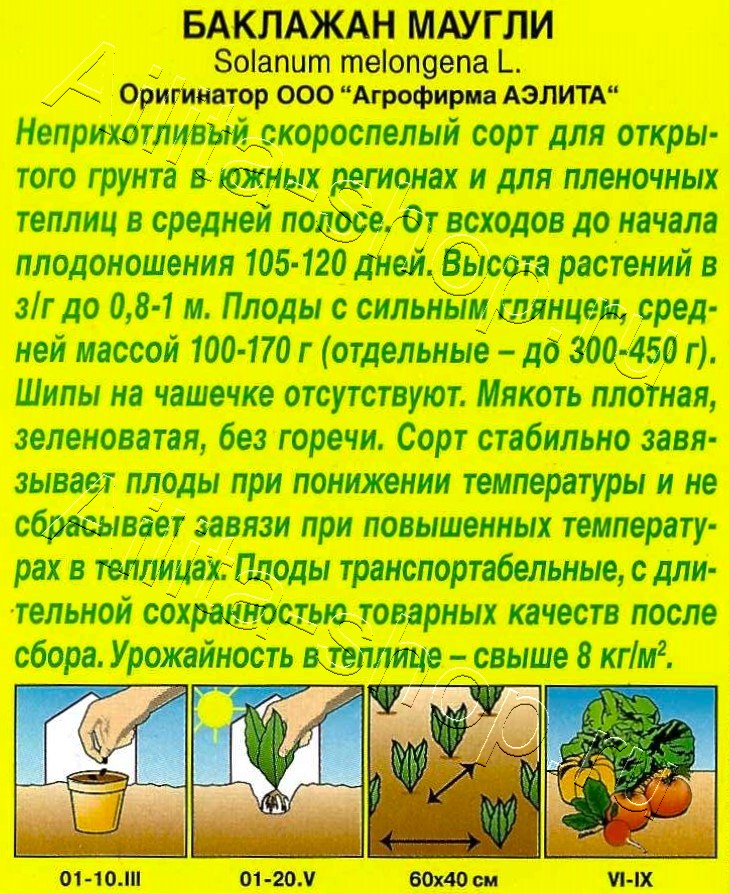 Баклажан Маугли 0,1г