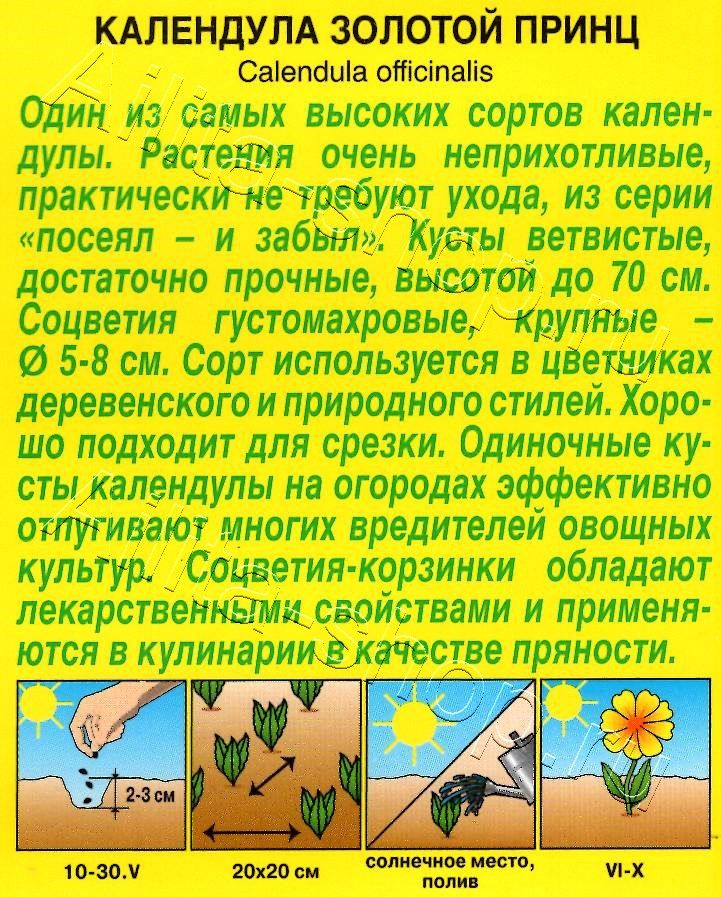 Календула Золотой принц 0,3г