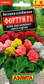 Бегония клубневая Фортун F1 квик энд компакт, смесь сортов 5шт