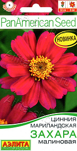 Цинния Захара малиновая 5шт
