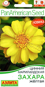 Цинния Захара жёлтая 5шт
