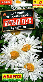 Нивяник великолепный Белый пух букетный 25шт