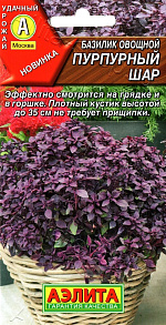 Базилик овощной Пурпурный шар 0,3г
