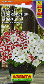 Петуния Прекрасная Джоли F1 многоцветковая, смесь сортов 7шт