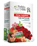 Удобрение сухое Робин грин минеральное для садовых Роз тукосмесь с микроэлементами в коробке 1 кг