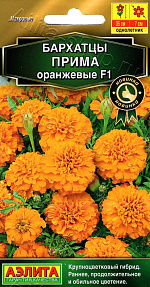 Бархатцы Прима оранжевые F1 отклоненные 10шт